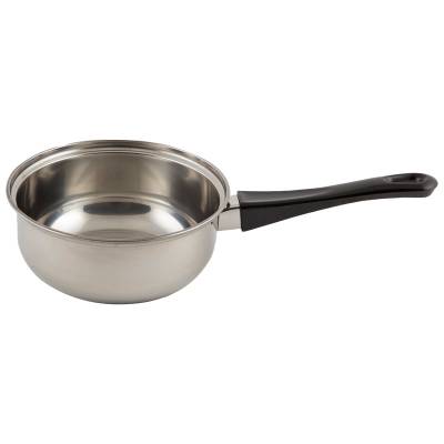 Ковш Buono из нерж стали с бакел ручкой, зерк полировка, объем 0,75 л, диа 14 см, однослойное дно (Минимальная отгрузка 24 шт)