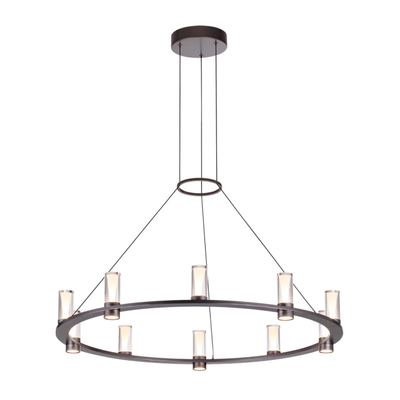 7143/70L HIGHTECH ODL26 513 светильник темный никель/акрилл/металл IP20 LED 60W 3830Лм 3000K 180° 220V DEFANCE
