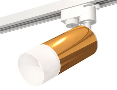 Комплект трекового однофазного светильника с акрилом XT6327003 PYG/SWH/FR золото желтое полированное/белый песок/белый матовый MR16 GU5.3 (A2520, C6327, N6252)