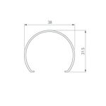 Экран ARH-POWER-W154-2000 OPAL (Arlight, Пластик)