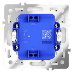 VLS010201 Выключатель встраиваемый VOLTUM S70 одноклавишный с подсветкой 10А, (белый глянцевый) (ТМ Maytoni)