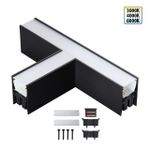 359611 OVER NT25 070 черный Светильник соединитель «Т» с переключ. цв. температуры IP20 LED 12W 220-240V 3000К\4000К\6000К FATTO