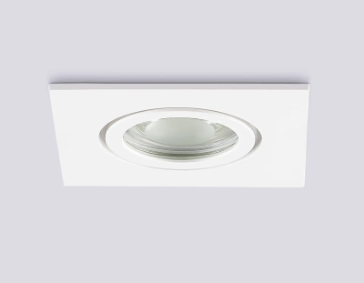 Светильник встраиваемый IP44 с высокой степенью пылевлагозащиты TN1160 WH белый IP44 GU5.3 85*85*28