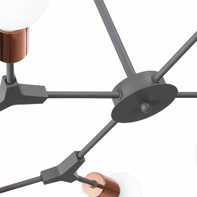 SLE106403-08 Люстра подвесная Серый, Розовое золото E27 8*60W