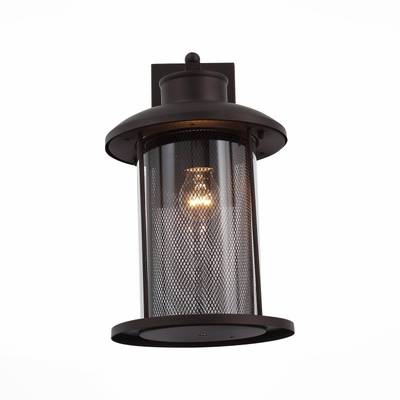 SL080.401.01 Светильник уличный настенный ST-Luce Темный кофе/Прозрачный, Темный кофе E27 1*60W