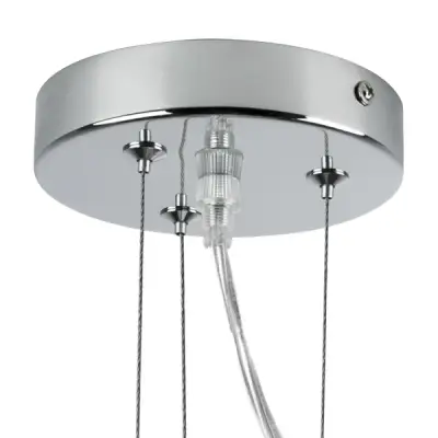 758084 Люстра подв. DIAFANO 8х40W G9 ХРОМ/ПРОЗРАЧНЫЙ