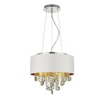 SL1350.503.04 Светильник подвесной ST-Luce Хром/Белый, Золотистый, Прозрачный E14 4*40W