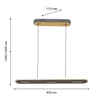 Подвесная люстра Strimler 4472-3P, LED*63W, 4600LM, 3000-6500K. ТМ F-Promo