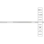 Магнитный трековый светильник Arte Lamp OPTIMA A7283PL-1WH, LED