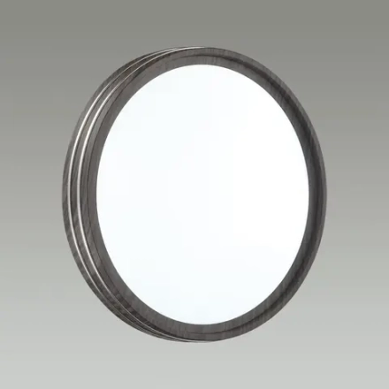 7604/CL PALE SN 124 Светильник пластик/белый/венге/хром LED 30Вт 4000К D280 IP43 TROSTO
