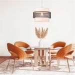 8002/1A MODERNI LN25 159 белый, черный металл/металл, текстиль Подвес Е27 60W 220V ANIMAISA