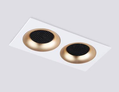 Светильник встраиваемый TN102733/2 WH/GD белый/золото GU5.3 175*92*23