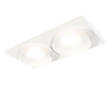 Комплект встраиваемого светильника XC7635044 SWH/FR белый песок/белый матовый MR16 GU5.3 (C7635, N7165)