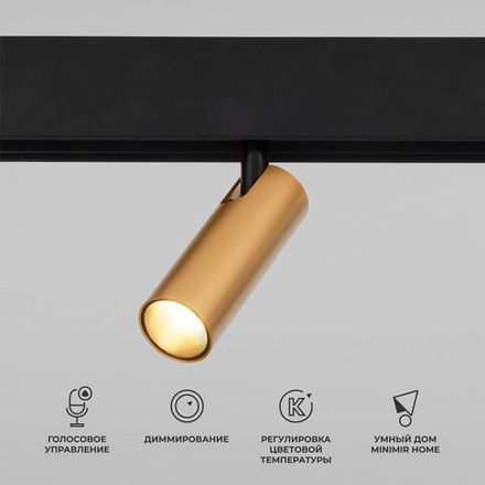 Slim Magnetic Умный трековый светильник 7W 2700-6500K Dim Cubo латунь 85070/01