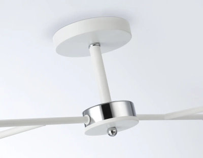 Светильник подвесной TR303201/2 WH/CH/FR белый/хром/белый матовый E27*2 max 60W 470*370*260