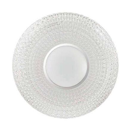2048/DL PALE SN 049 Светильник пластик/белый/прозрачный/хром LED 48Вт 3000-6000K D420 IP43 пульт ДУ VISMA