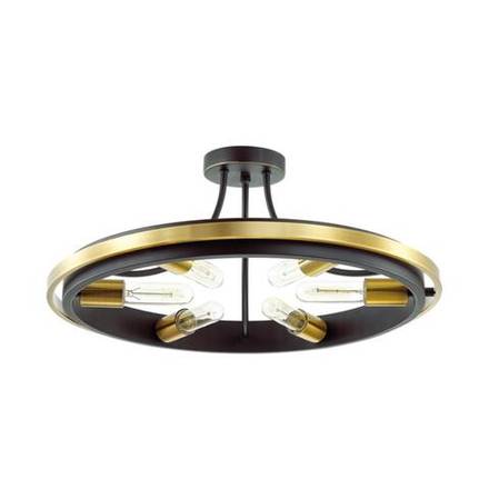 4401/6C LOFTI LN19 204 золотой, черный Люстра потолочная E27 6*60W 220V MAEVE