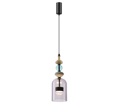 5046/12LA L-VISION ODL24 368 черный/фиолетовый/металл/стекло/керамика Подвес LED 12W 4000К 1400Лм PALLETA