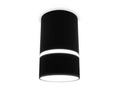 Накладной точечный светильник с акрилом TN3412 SBK черный песок GU5.3 D65*105