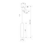 Подвесной светильник 90269/1 черный/золото, LED