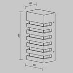 Настенный светильник (бра) Remsa E14х1 40Вт IP 54, O034WL-01B. TM Maytoni