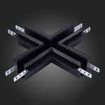 ST007.400.12 Коннектор X-образный для встраиваемого магнитного шинопровода под ГКЛ 12мм ST-Luce Черный