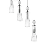 8268/7A NEOCLASSI LN26 159 хром/белый/прозрачный, металл/керамика/стекло Люстра каскадная Е14 7*40W 220V EMILY