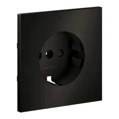 VLSM000712 Накладка для розетки с заземлением и защитными шторками, S70 Metal (антрацит). (ТМ Maytoni)