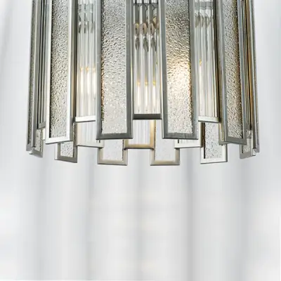 712044 Люстра AGAVE 3х40W E27 СЕРЕБРО С ПАТИНОЙ/ПРОЗРАЧНЫЙ Lightstar