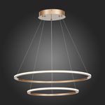 ST604.243.56 Светильник подвесной ST-Luce Золотистый/Белый LED 1*56W 4000K