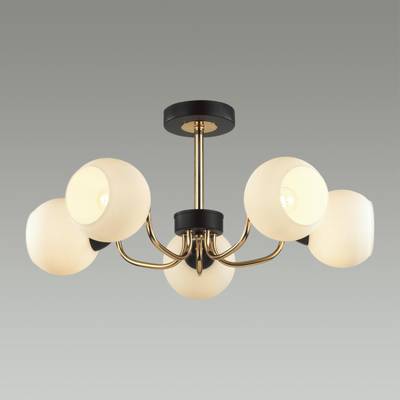 5642/5C COMFI LN23  чёрный, золотой Люстра потолочная E27 5*60W 220V BLISS