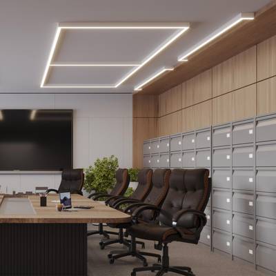 359608 OVER NT25 070 белый Светильник соединитель «L» с переключ. цв. температуры IP20 LED 8W 220-240V 3000К\4000К\6000К FATTO