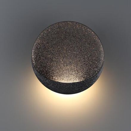 7003/7WL HIGHTECH ODL25 253 Настенный светильник черный ice crack/акрил IP44 LED 7W 231Лм 3000K CRI &gt; 90 VELA