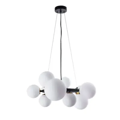 Подвесная люстра Arte Lamp GEMINI A2243SP-10BK, 10хG9