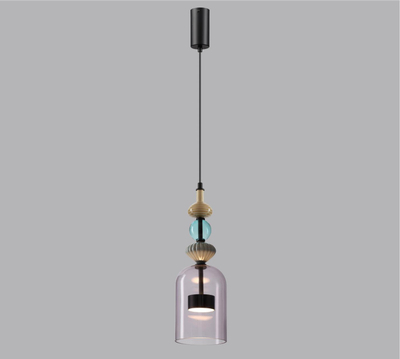 5046/12LA L-VISION ODL24 368 черный/фиолетовый/металл/стекло/керамика Подвес LED 12W 4000К 1400Лм PALLETA