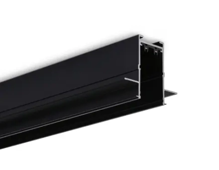 Шинопровод встраиваемый под ГКЛ 12,6мм Magnetic 220V GL1010 BK черный IP20 2000*62.5*56 (заглушки в комплекте)