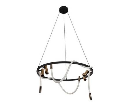 08039K-80A,19(20) Подвес Кайли черный/бронза d80 h40-150 Led 88W+ Led 4*3W (3000K)