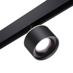 358980 SHINO NT22 071 черный Трековый светильник для низковольного шинопровода с переключ. цв. температуры IP20 LED 3000К\4000К\6000К 12W вниз + 3W вв