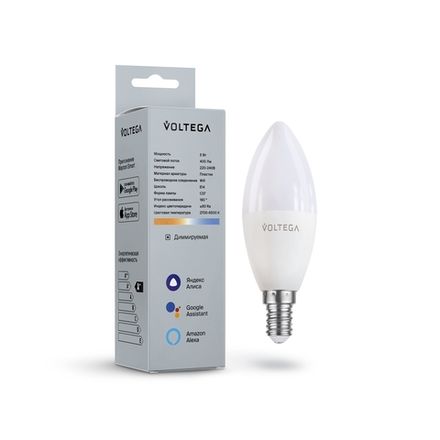Светодиодная лампа Wi-Fi Candle E14 5W 2700K-6500K MIX DIM, 2427. TM Maytoni