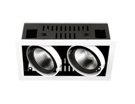 Карданный встраиваемый светодиодный светильник T812 BK/CH 2*12W 4200K