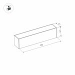Светильник MAG-FLAT-45-L405-12W Warm3000 (WH, 100 deg, 24V) (Arlight, IP20 Металл, 3 года)