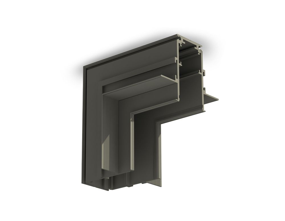 Коннектор угловой внутренний для встраиваемого шинопровода Magnetic GL3363 BK черный 85*85*H60