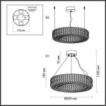 4926/52L L-VISION ODL24 597 золото/металл/хрусталь Люстра LED 52W 4000K 2971Лм PANTA