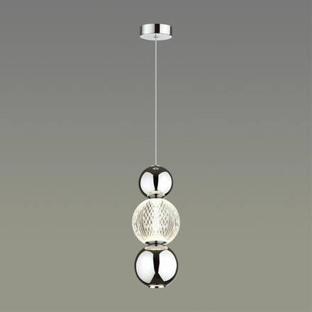 5007/7LA L-VISION ODL23 589 хром/прозрачный/металл/акрил Подвес LED 7W 4000K 300Лм CRYSTAL