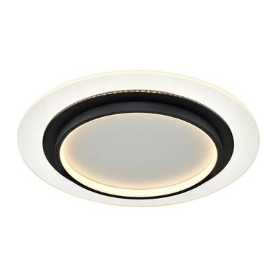7732/80L MITRA LED SN Светильник металл/акрил/белый/прозрачный/черный LED 80Вт 3000-6000К D480 IP20 пульт ДУ SUNNY