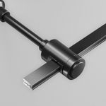 Крепление настенное Wall одинарное удлиненное Flarity черный, TRA155CW-SL1-B. TM Maytoni