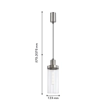 Подвес Hatt 4363-1P, 1*E27*40W. ТМ F-Promo