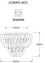 Потолочная люстра Arte Lamp ELLA A1054PL-6CC, 6хE14