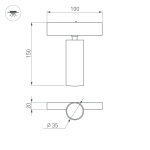 Светильник MAG-SPOT-25-R120-12W Day4000 (BK, 30 deg, 24V) (Arlight, IP20 Металл, 5 лет)