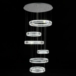 Citilux Чезаре CL338661 LED Люстра хрустальная с пультом Хром